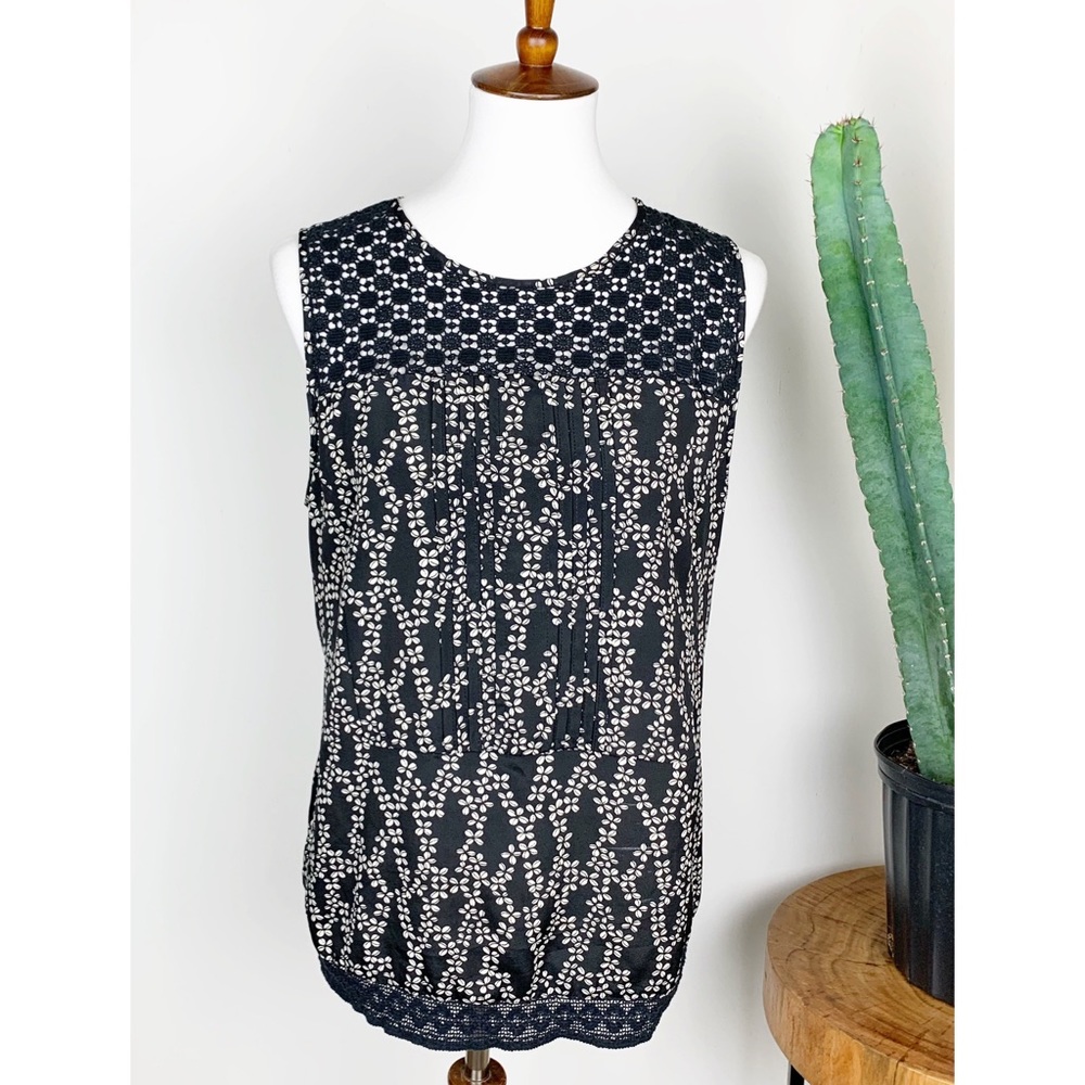 LOFT | Sleeveless Crochet Detail Blouse